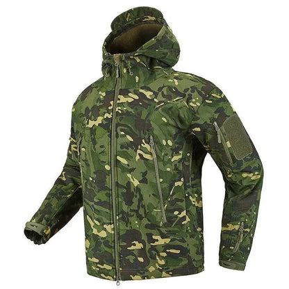 Bedruckter Militärparka - Stylisch und warm für den Winter