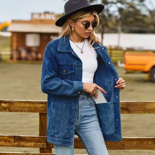 Hailey Die Vintage Jeansjacke unter Ihrem Mantel