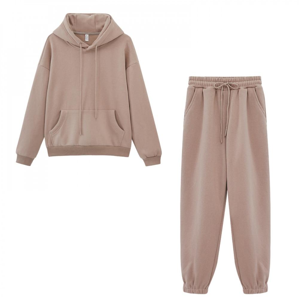 Karolina - Fleece-Kapuzenpulli & Jogger-Hose