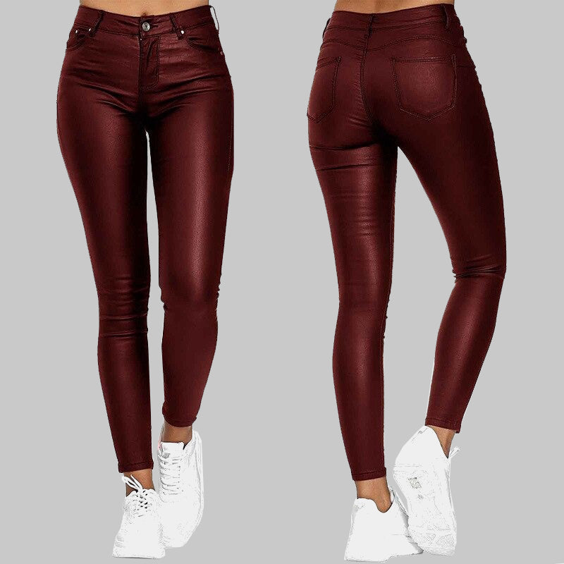 ChicFlex Slim Leather Pants