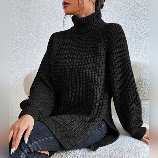 Estela - Grobstrick-Rollkragenpullover