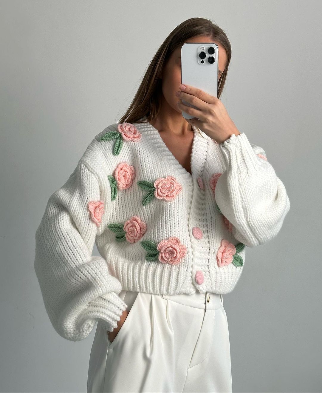 Serena Rose Strickpullover Cardigan