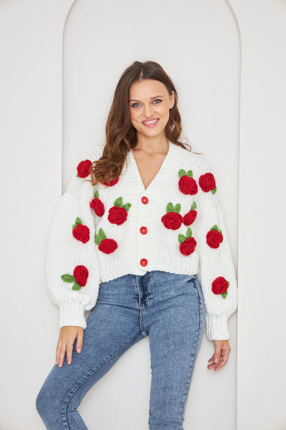 Serena Rose Strickpullover Cardigan