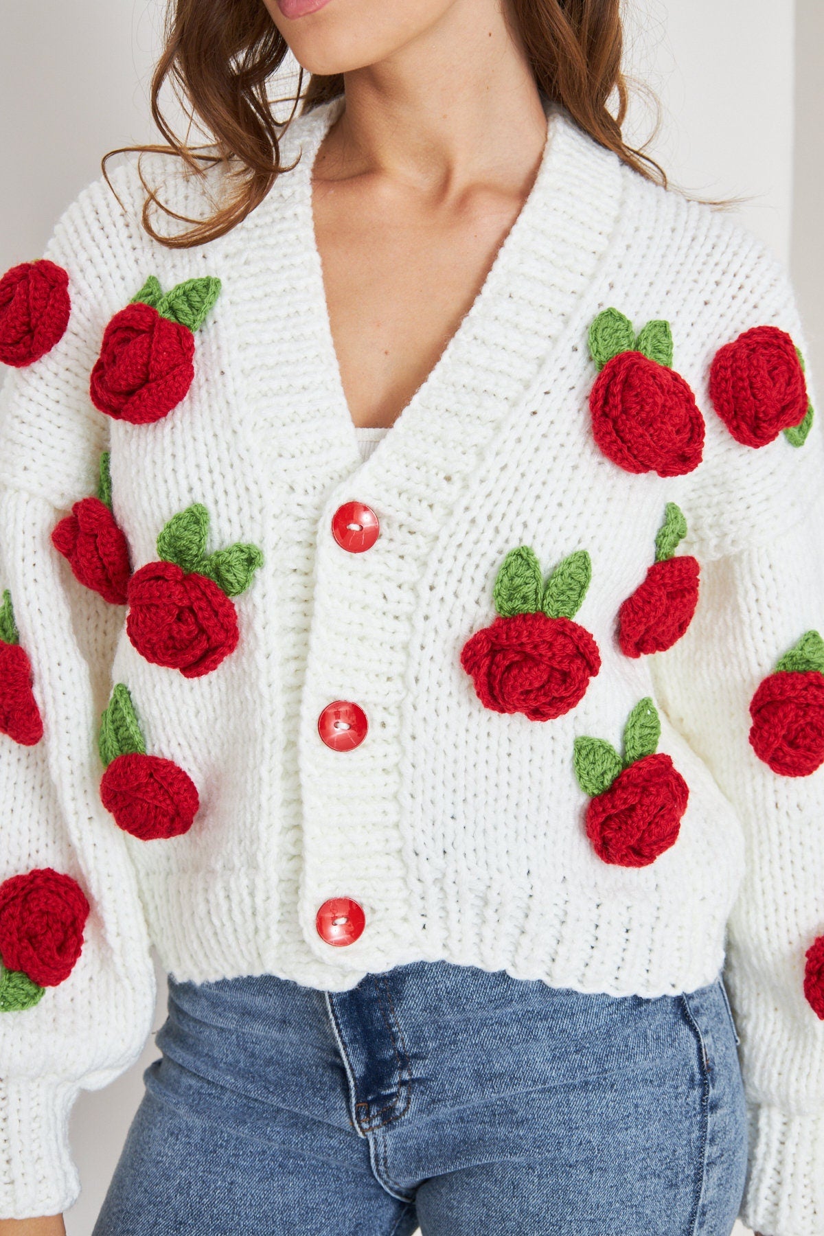 Serena Rose Strickpullover Cardigan