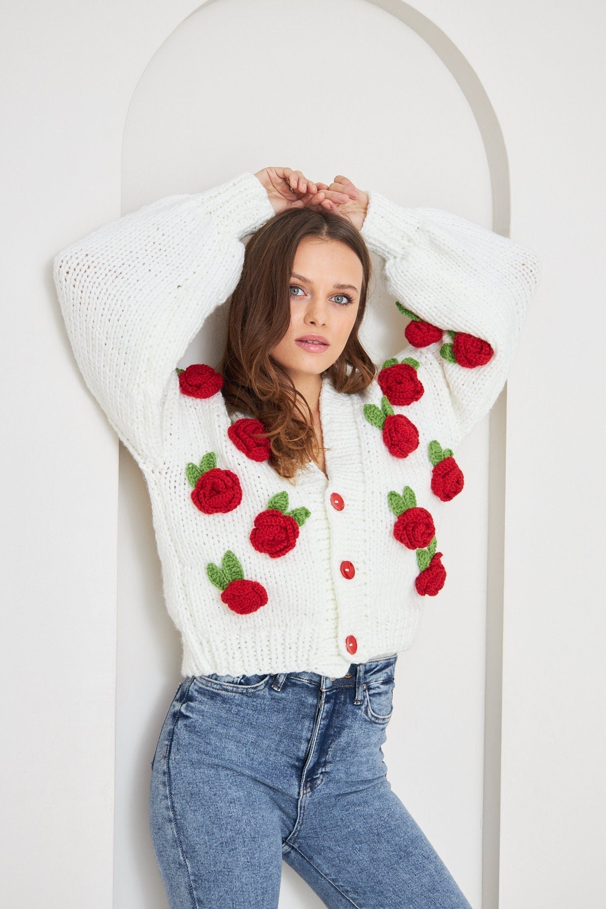 Serena Rose Strickpullover Cardigan