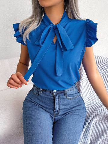 LARA - Bluse mit Schleife