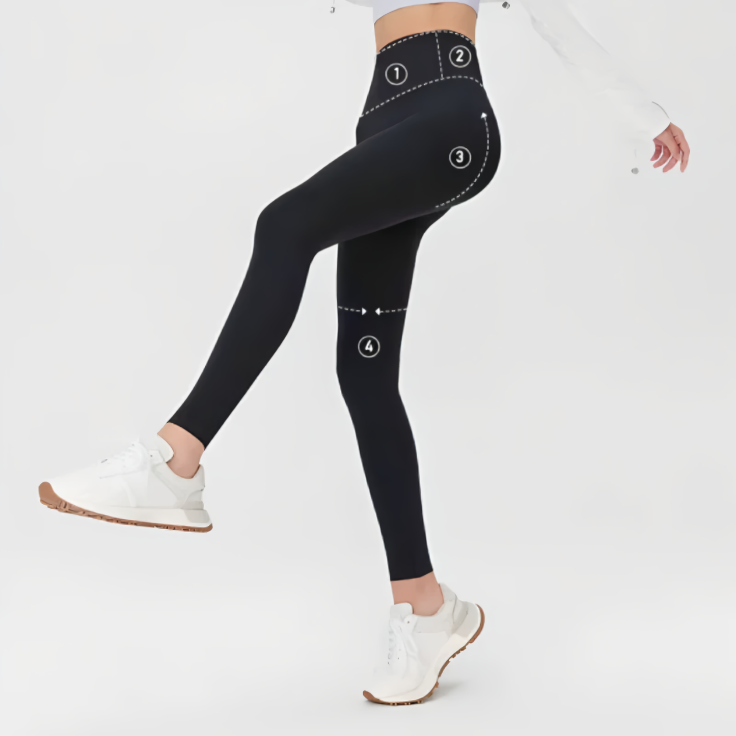 BERYL - Haifischhaut glatte Thermo-Leggings