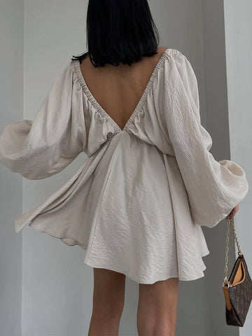 KARA - Kleid mit Blasenärmeln