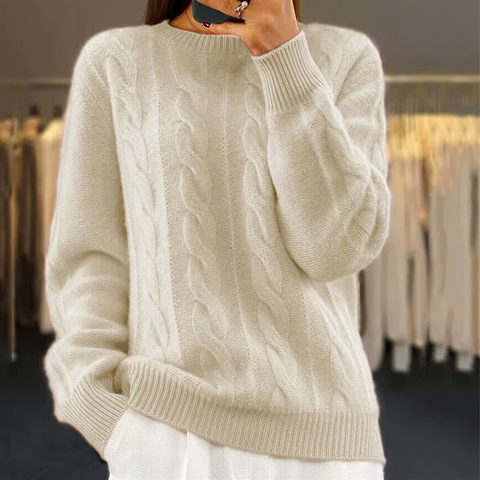LIBBY - Semi-Rollkragenpullover im Vintage-Stil