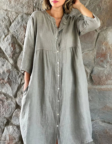 SKYE - Strandkleid aus Baumwolle und Leinen
